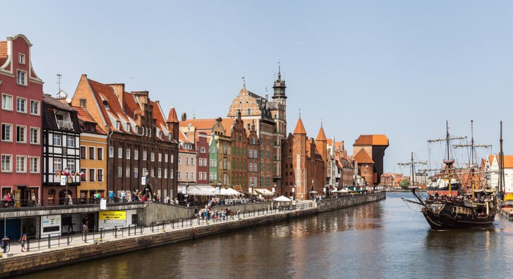 Gdańsk – Długie Pobrzeże nad Motławą