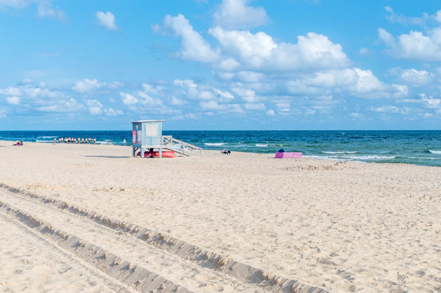 Strzeżona plaża we Władysławowie